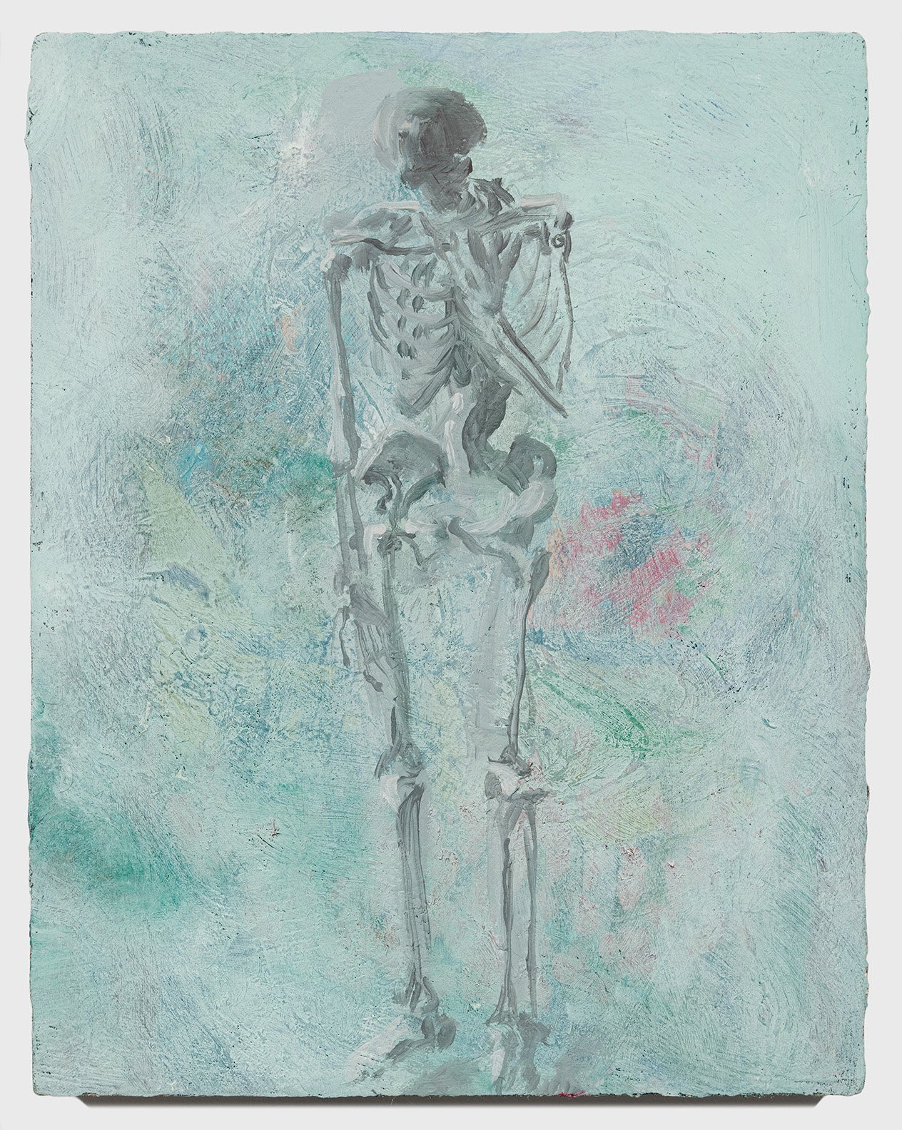 skeleton mourning 14"x11"