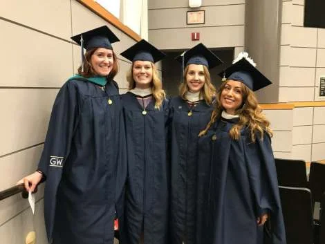 The girls who unknowingly introduced me to white allyship and helped me survive grad school (minus one who is not in the program but every bit as important to our group).