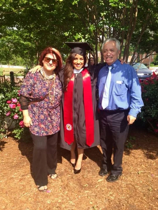 My proud parents on graduation day at the University of Maryland. Six years late but I made it. B.A. in art history.
