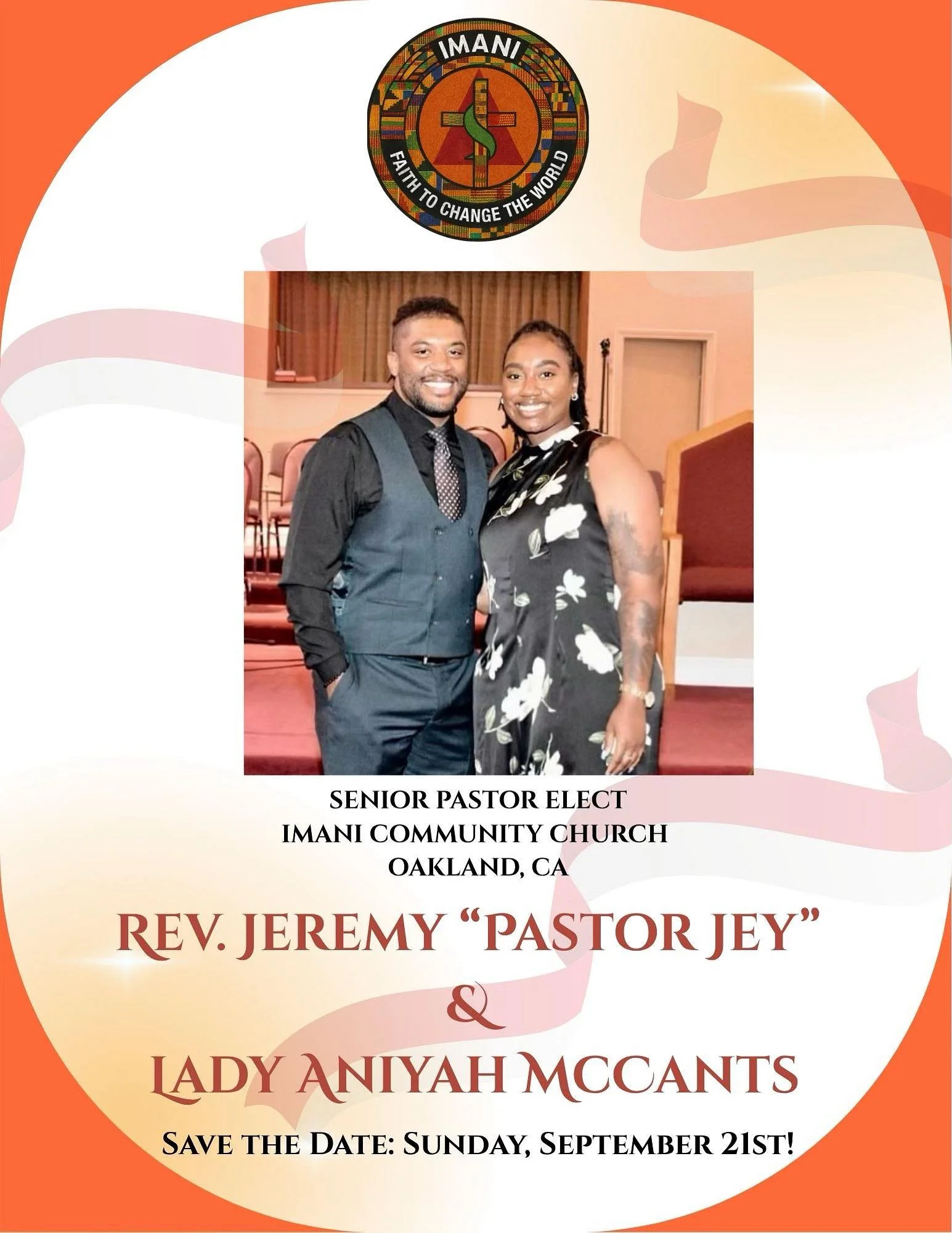 Installation of Rev. Jeremy McCants at Imani Community Church in Oakland, California