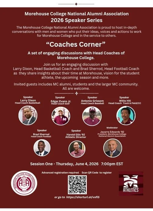 Coaches Corner – Morehouse College 2026 Speaker Series