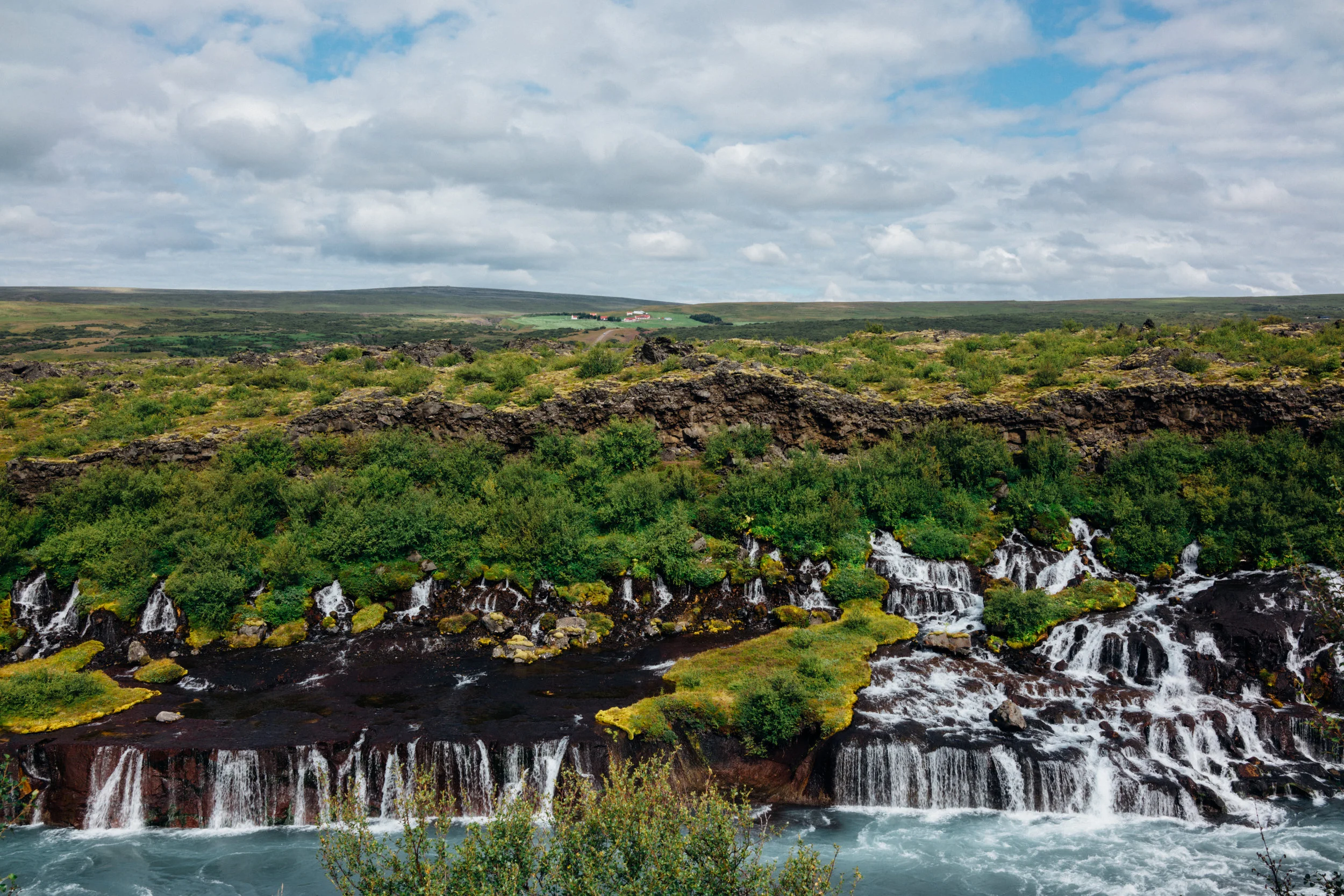 Hraunfossar waterfalls