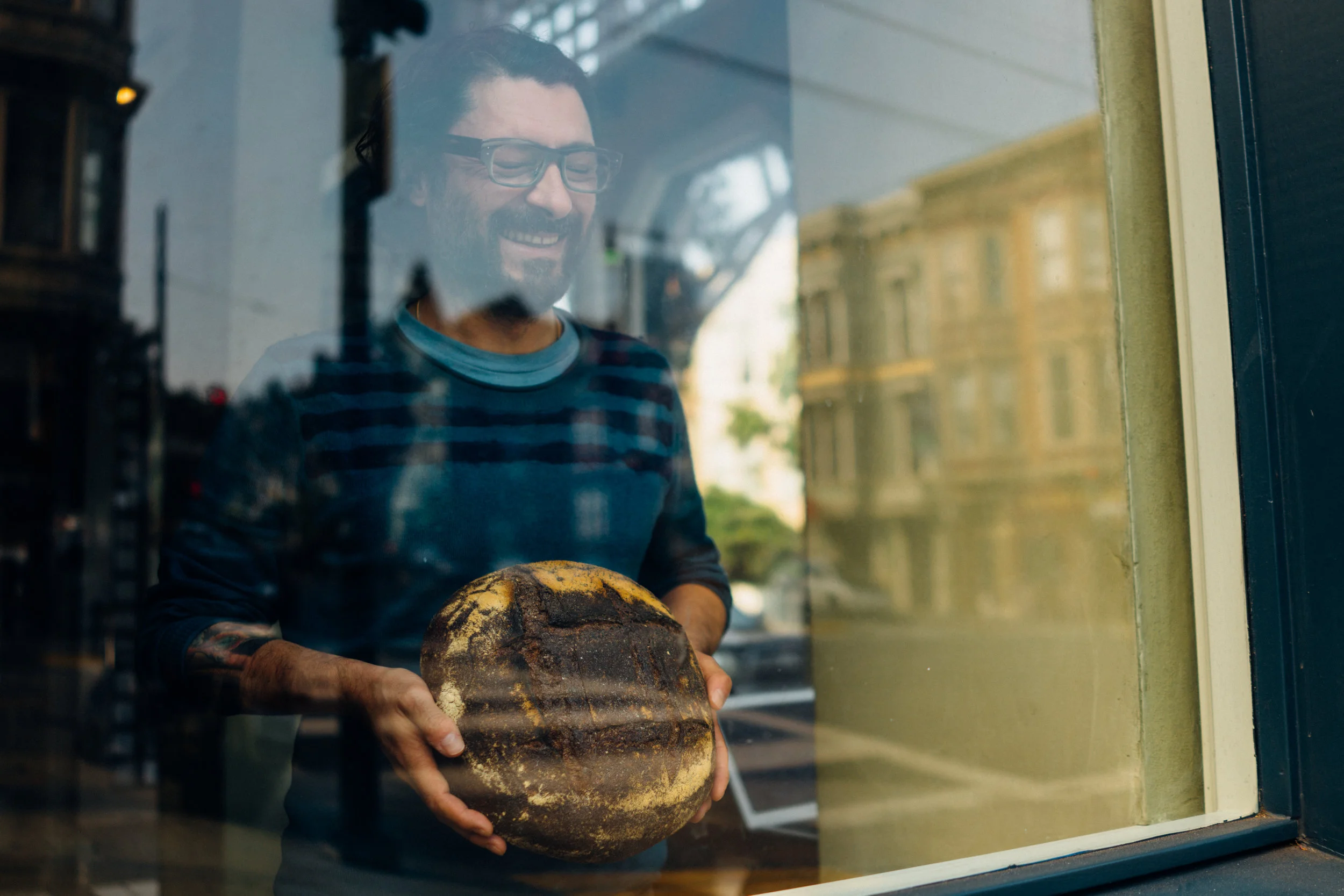 My friend Patrick Jean with Midwife and The Baker’s 100% Whole Glenn Wheat in San Francisco, CA