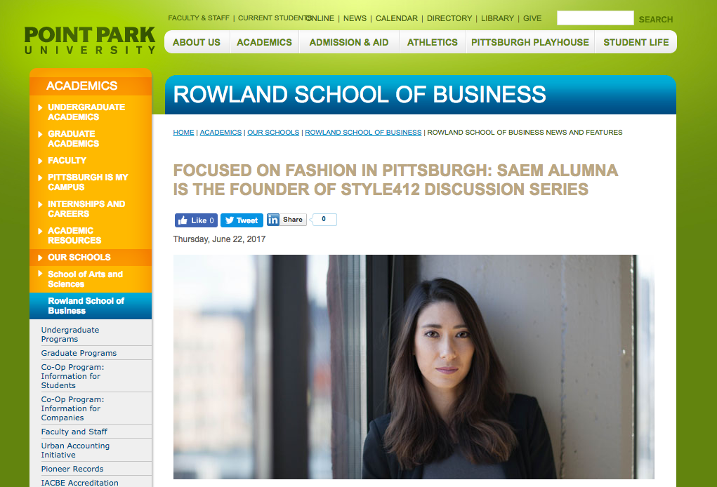 Point Park University Alumna Feature 2017