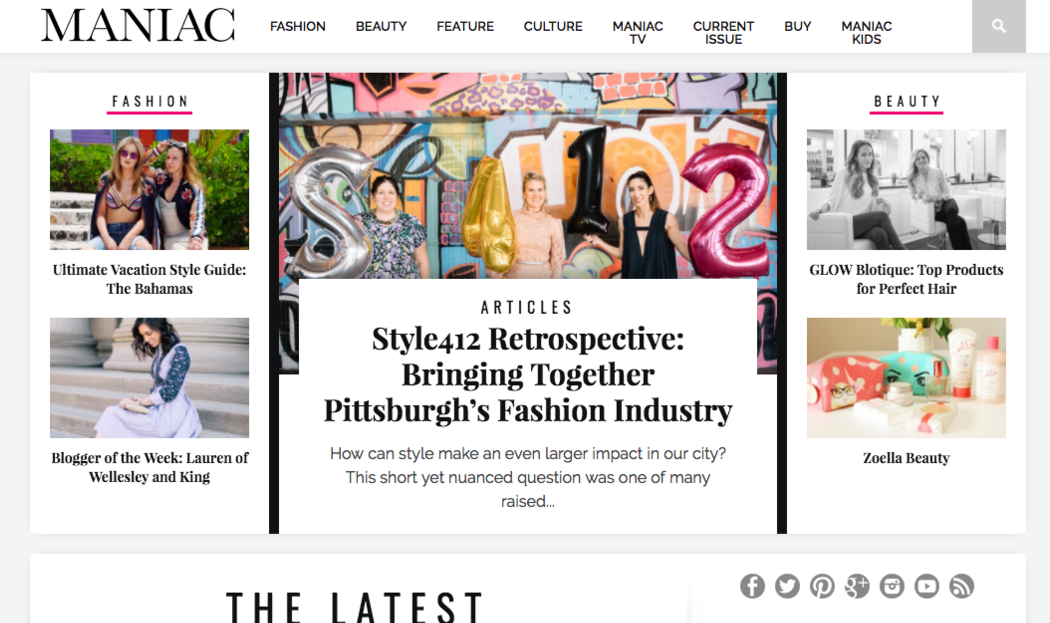 Maniac Magazine Style412 Feature 2017