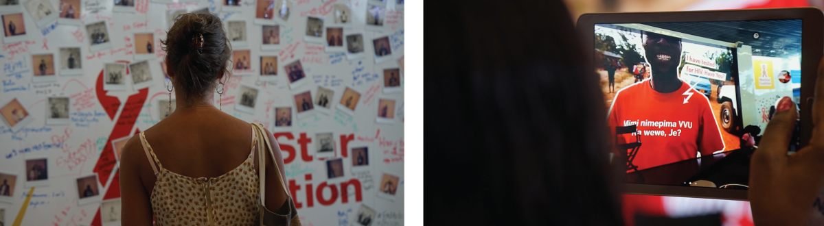  The booth served as a launching point for an international coalition, who aim to to expand the diagnoses and treatment of HIV infections in men – keys to breaking the cycle of HIV transmission and ultimately ending the AIDS epidemic as a public heal