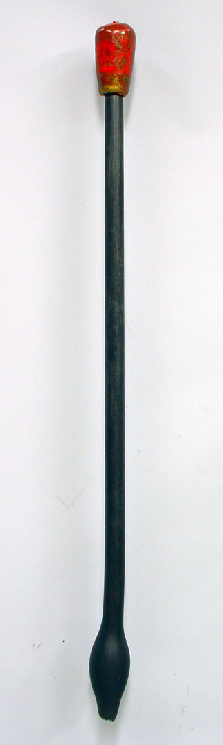 "Weapon #3", 2005, bronze, acrylic, rubber and water, 42"x 3"x 3"