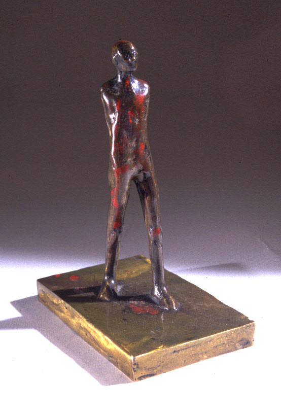 "Maquette for Standing Man", 2001, bronze and acrylic, 6" H, ed. 12