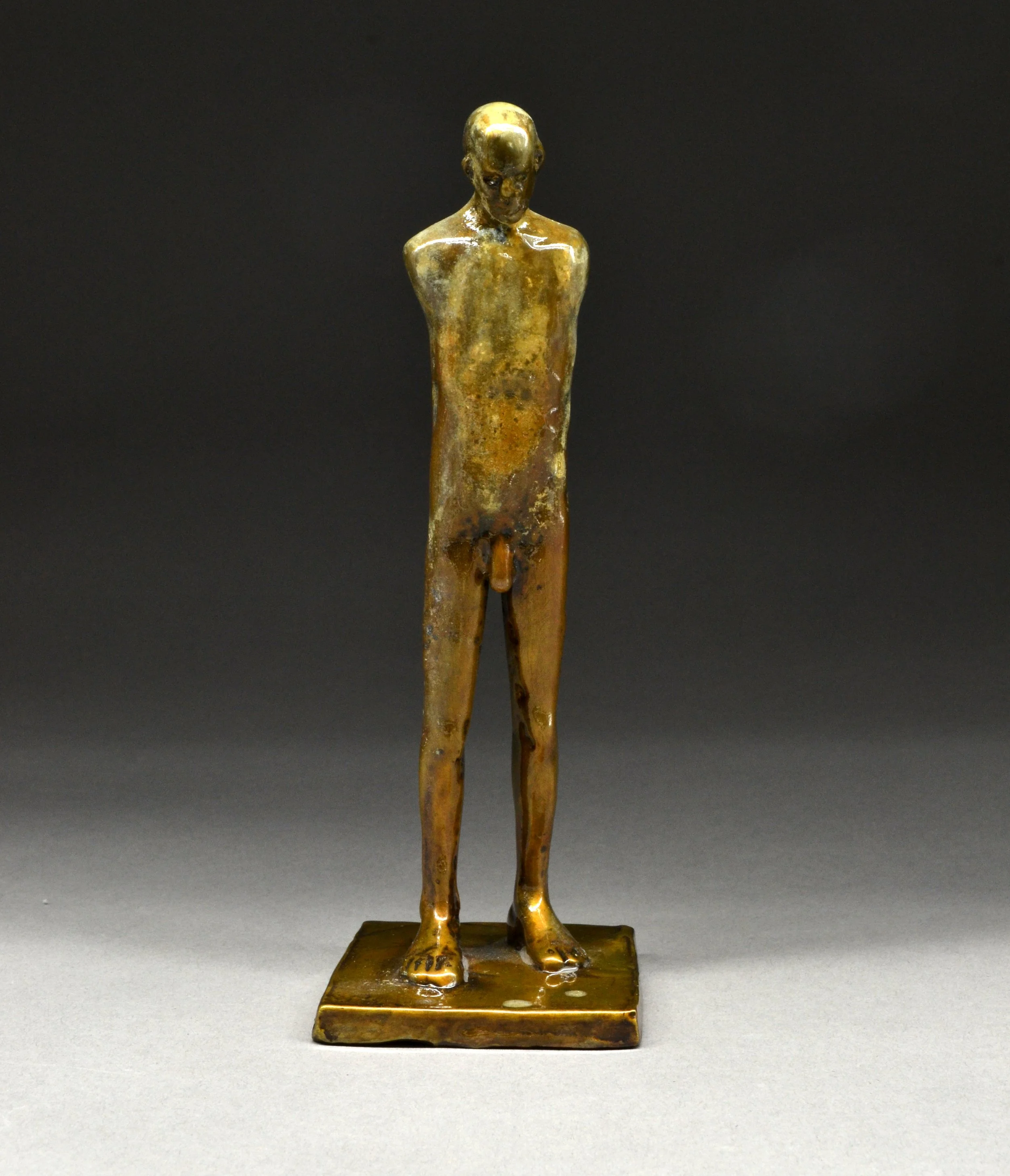 Standing Man maquette) 4.5"H, $475, ed. 12