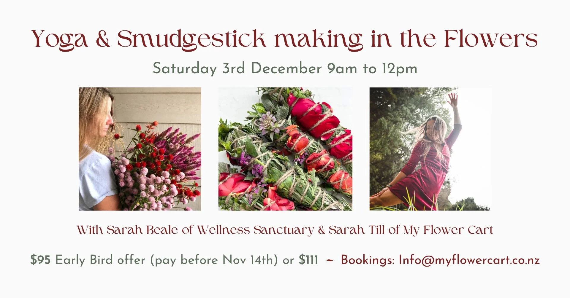 Yoga &amp; Smudgestick making in the Flowers