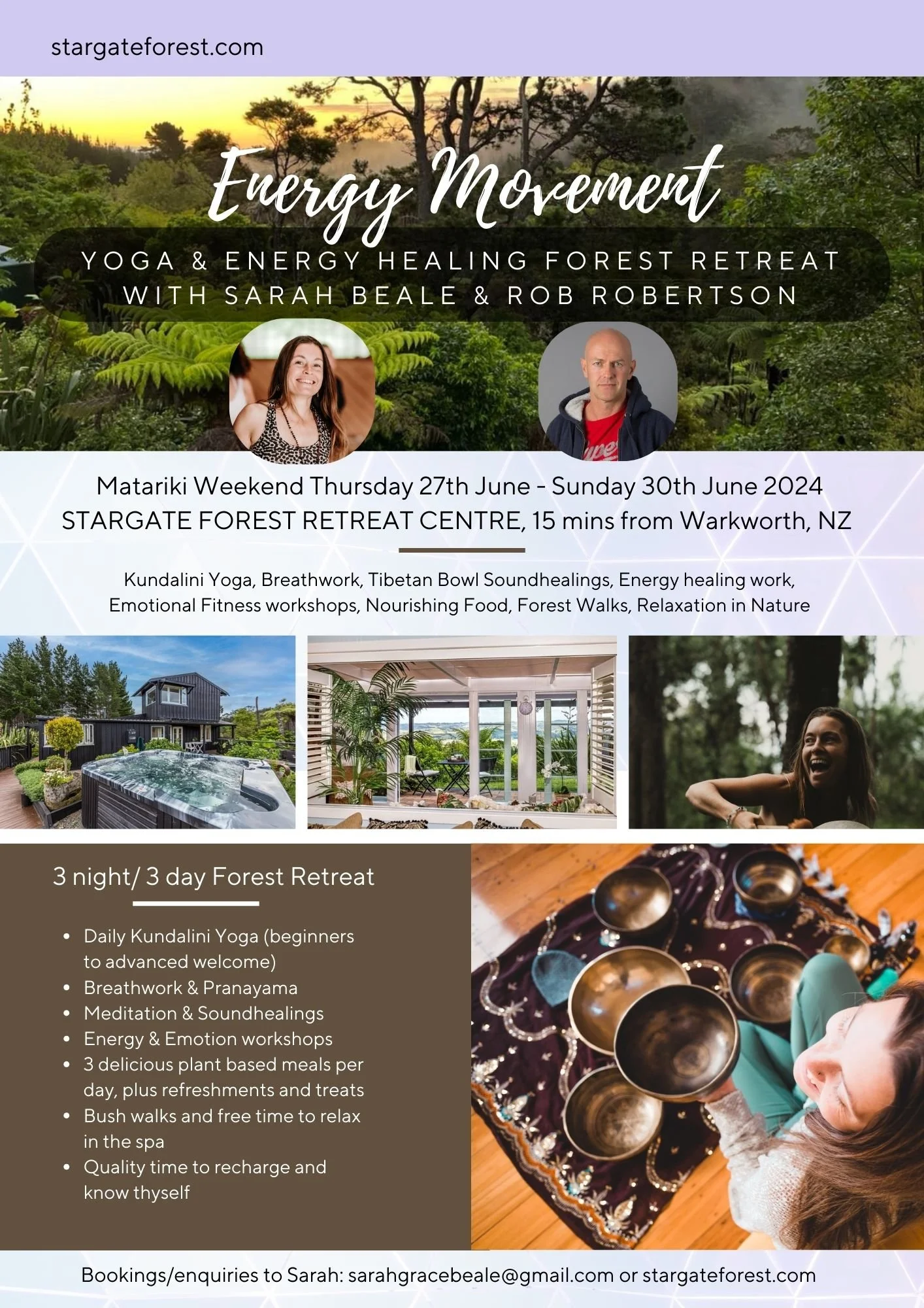 Energy Movement, Stargate Forest Retreat MATARIKI weekend