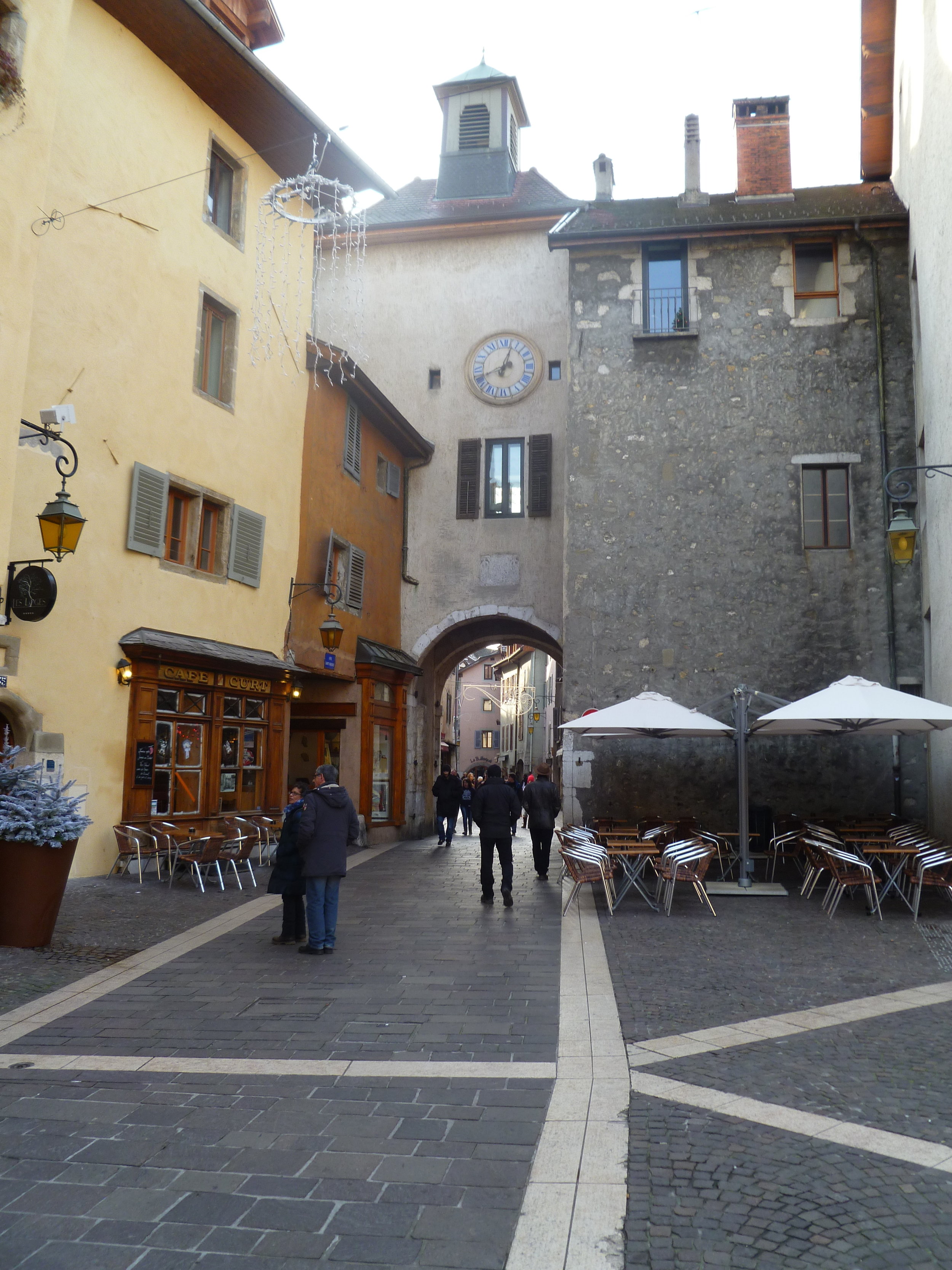 Another part of the old city with a clock tower.