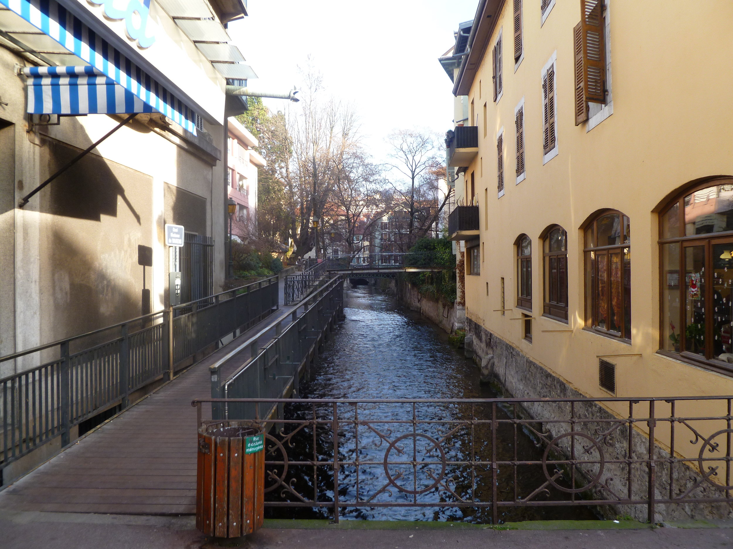Tiny street over the canal.