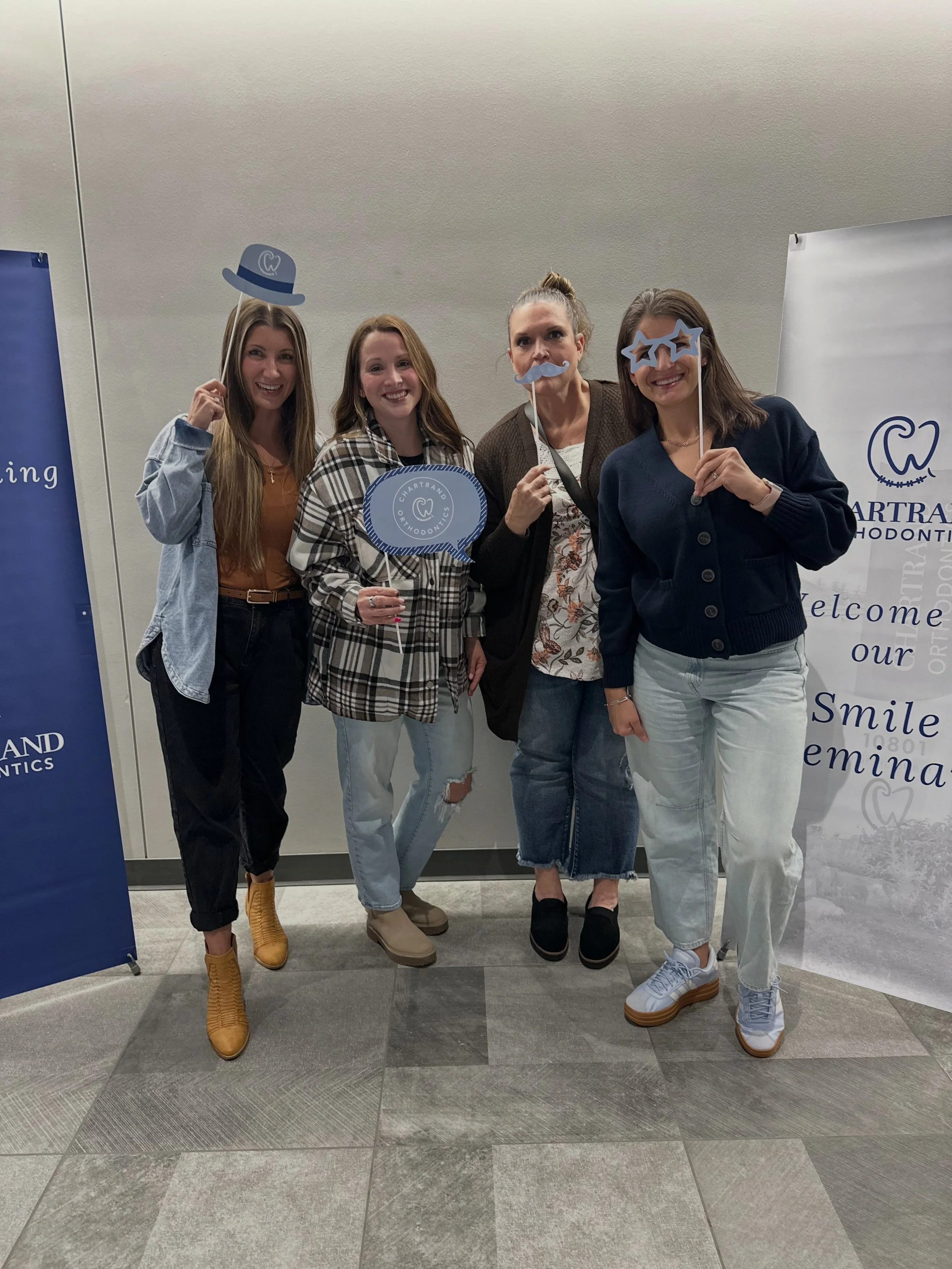 Our hygiene team attended Dr. Chartrand&rsquo;s seminar tonight on adult orthodontics. Thanks for a great night, @chartrandortho ! You&rsquo;re never too old to get orthodontic treatment to improve your smile!