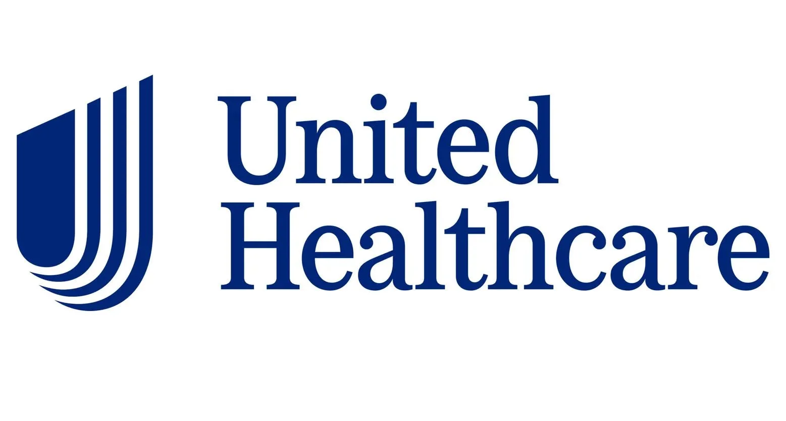 United Healthcare logo in blue with stylized 'U' symbol and company name.