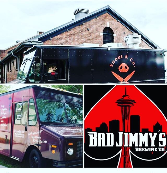 Hungry and need to get lunch? @SnoutAndCo @WhereYaAtMatt @BadJimmys all in one location open at 4pm. 4332 Leary Way NW. Special takeout menus and beer to go!!! #Seattle #ballard #seattlelockdown