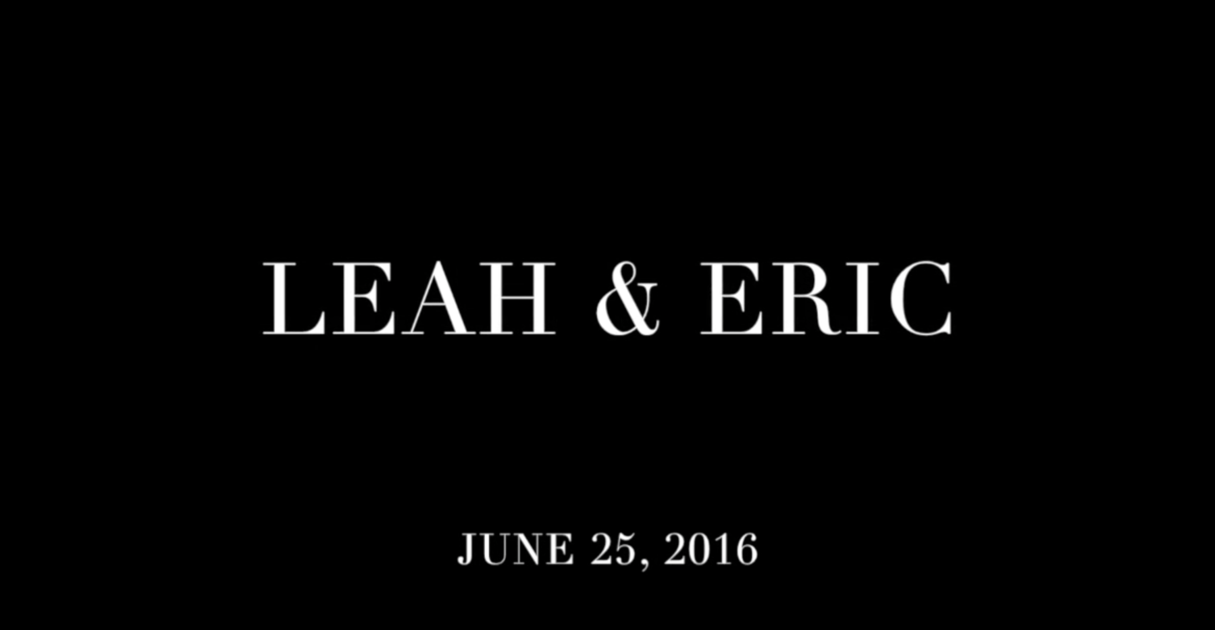 Leah & Eric TEASER