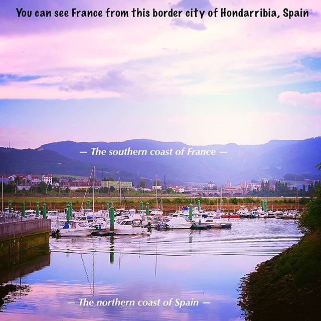 You can see France from this border city of Hondarriba, Spain