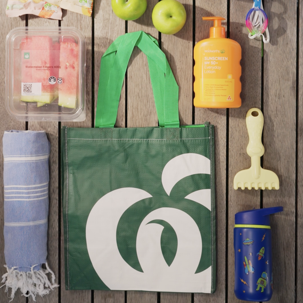 Woolworths Social Flat Lay
