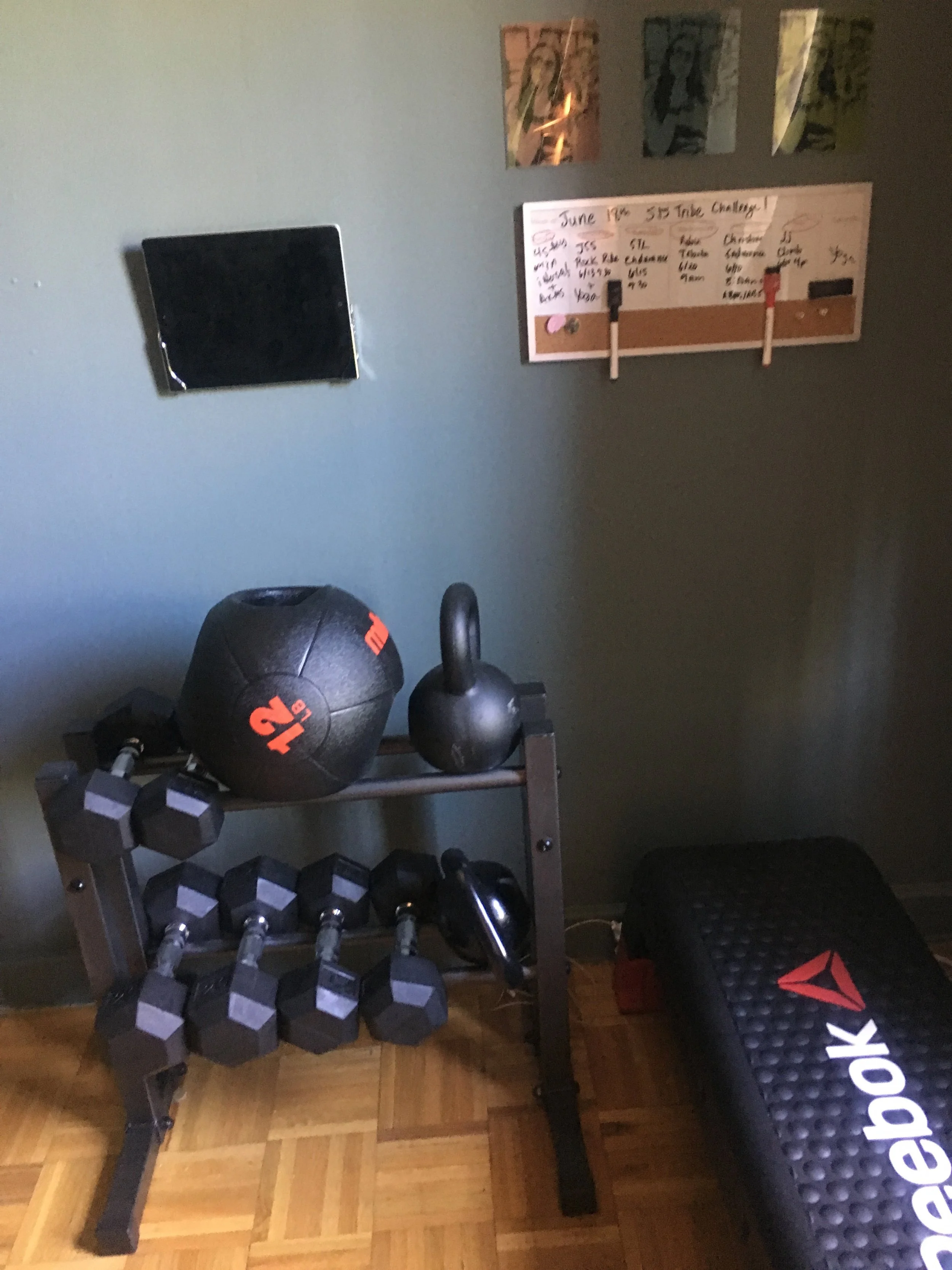 gym with peloton