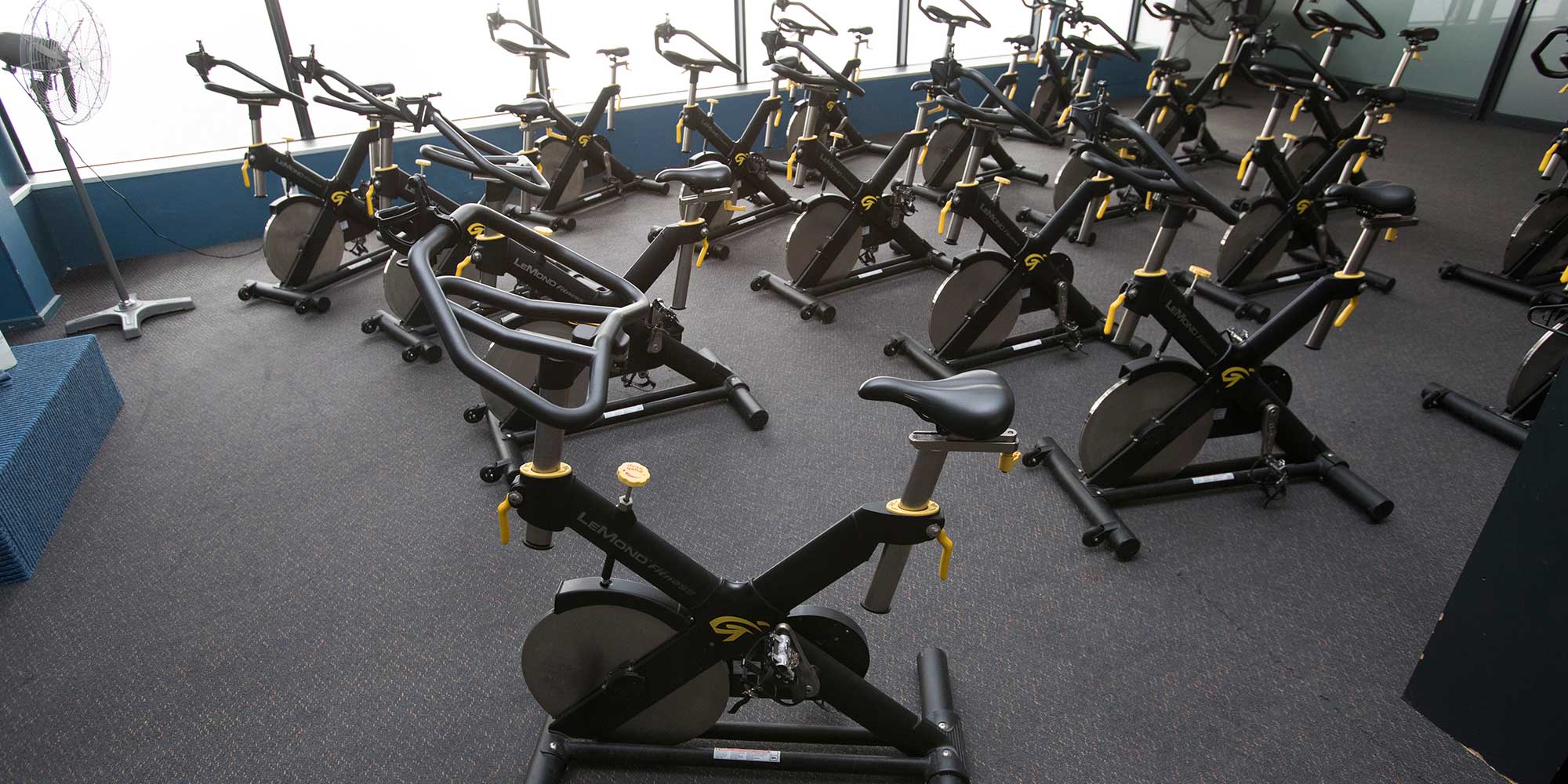 Spin bikes at WRAC.