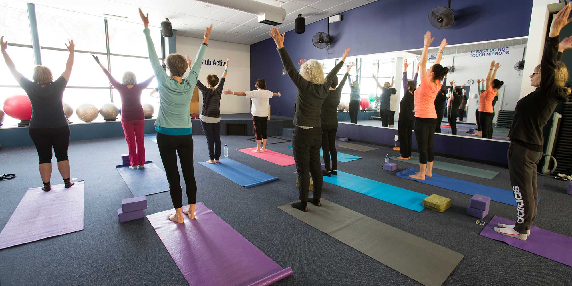 Yoga class at WRAC.