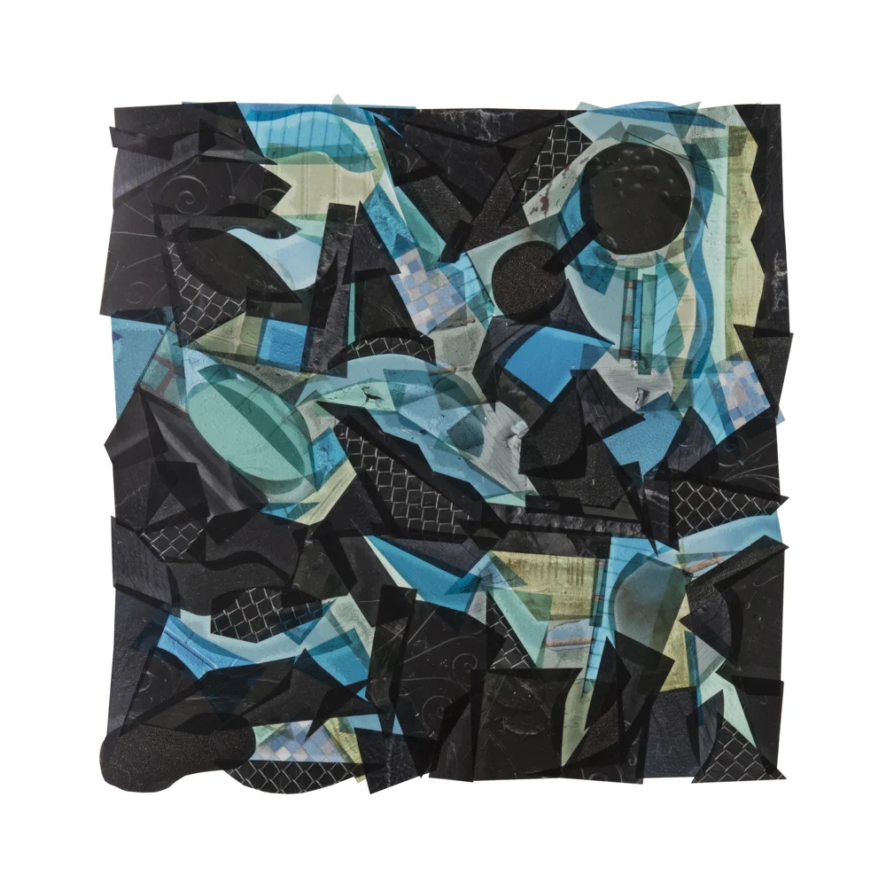 Capucine Bourcart, "Black With Touches Of Blue And Green" (2017)