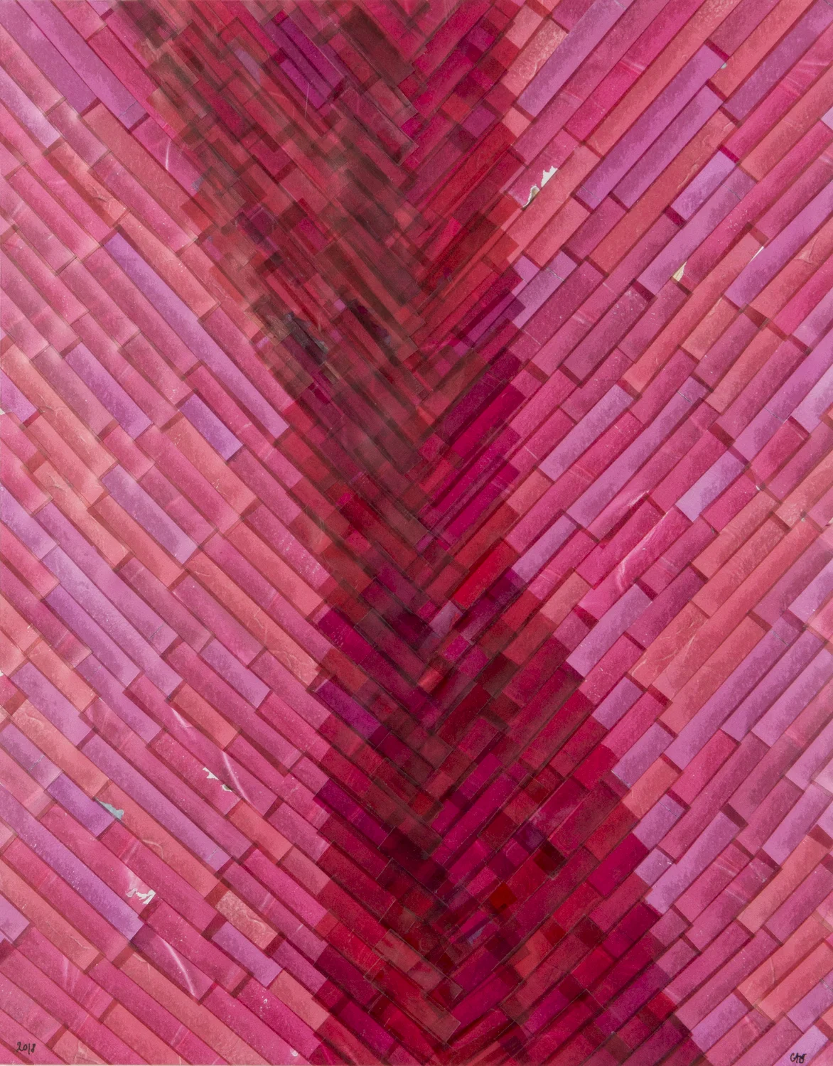 Capucine Bourcart, "Interruption In Pink Punch" (2018)