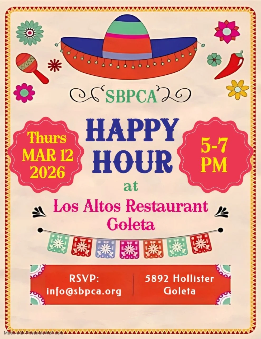 SBPCA Happy Hour 3/12/26