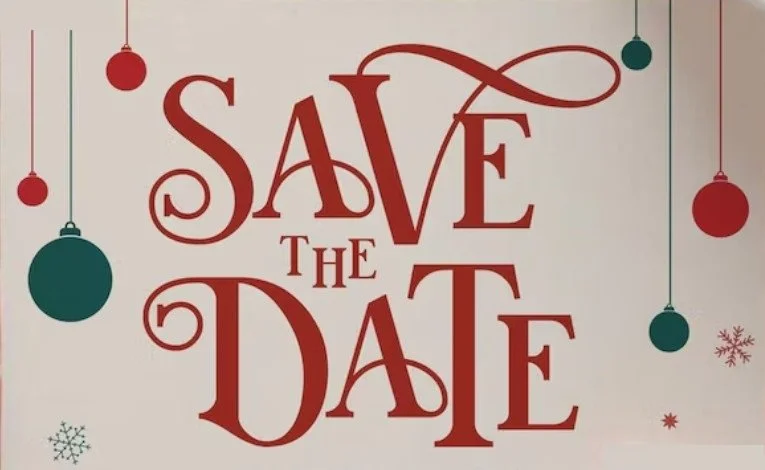 Event Image: Holiday themed "Save the Date" image