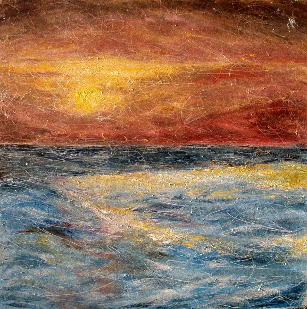 'Behold the Dusk', 36"x36" oil on canvas 