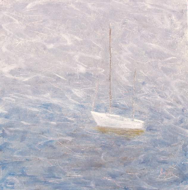 Adrift, 20"x20" oil on canvas