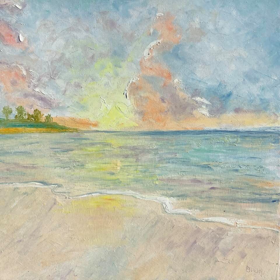 My Own Paradise 30”x30” oil on canvas