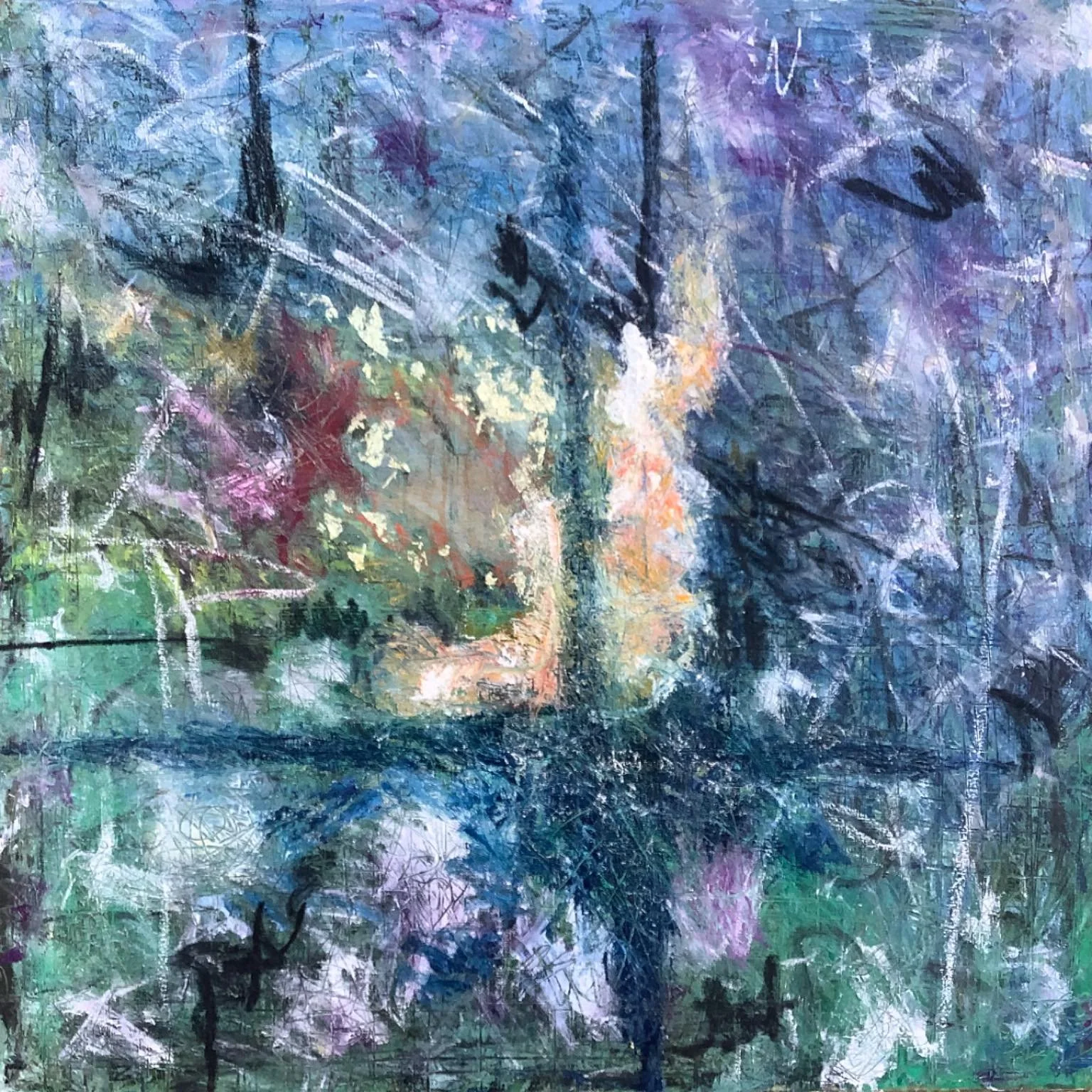 ‘Odyssey’ 30”x30” mixed media 