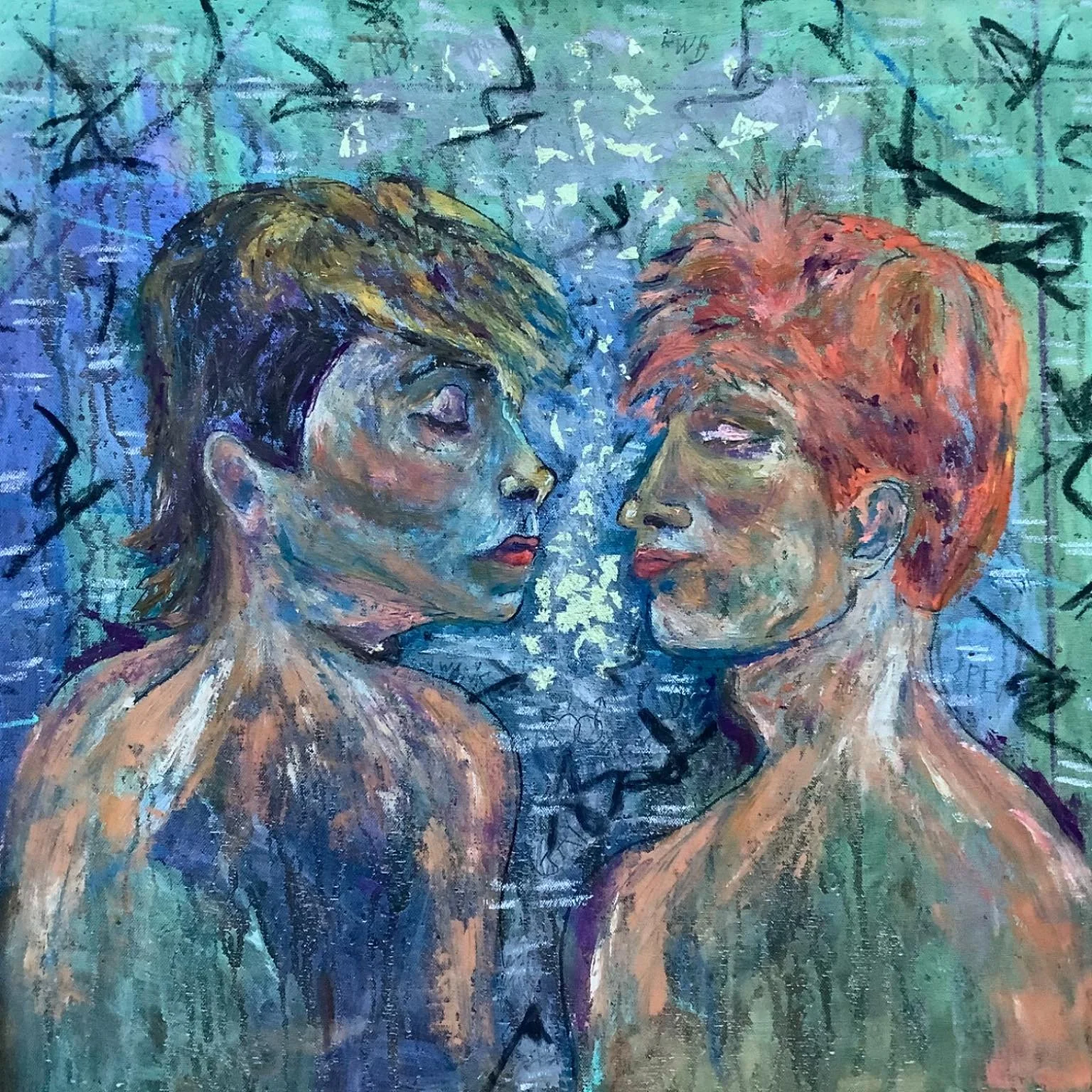 ‘Anticipation’ 24”x24” mixed media