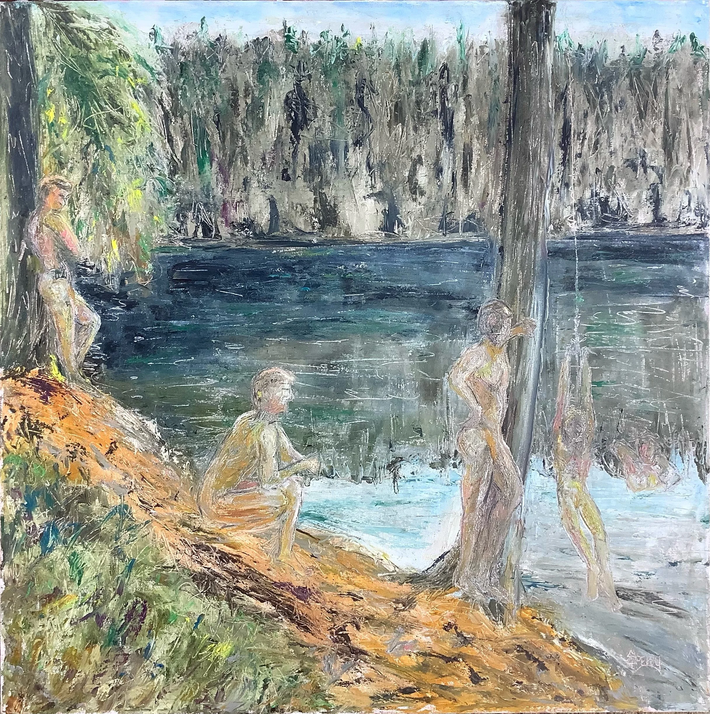 'Endless Summer' 30"x30" oil