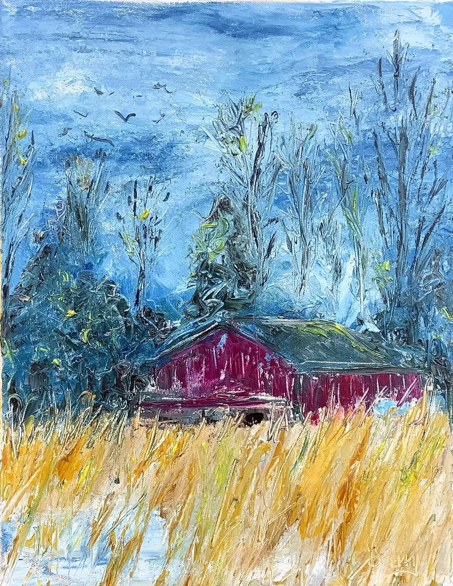 ‘Shelter’ 14”x18” oil