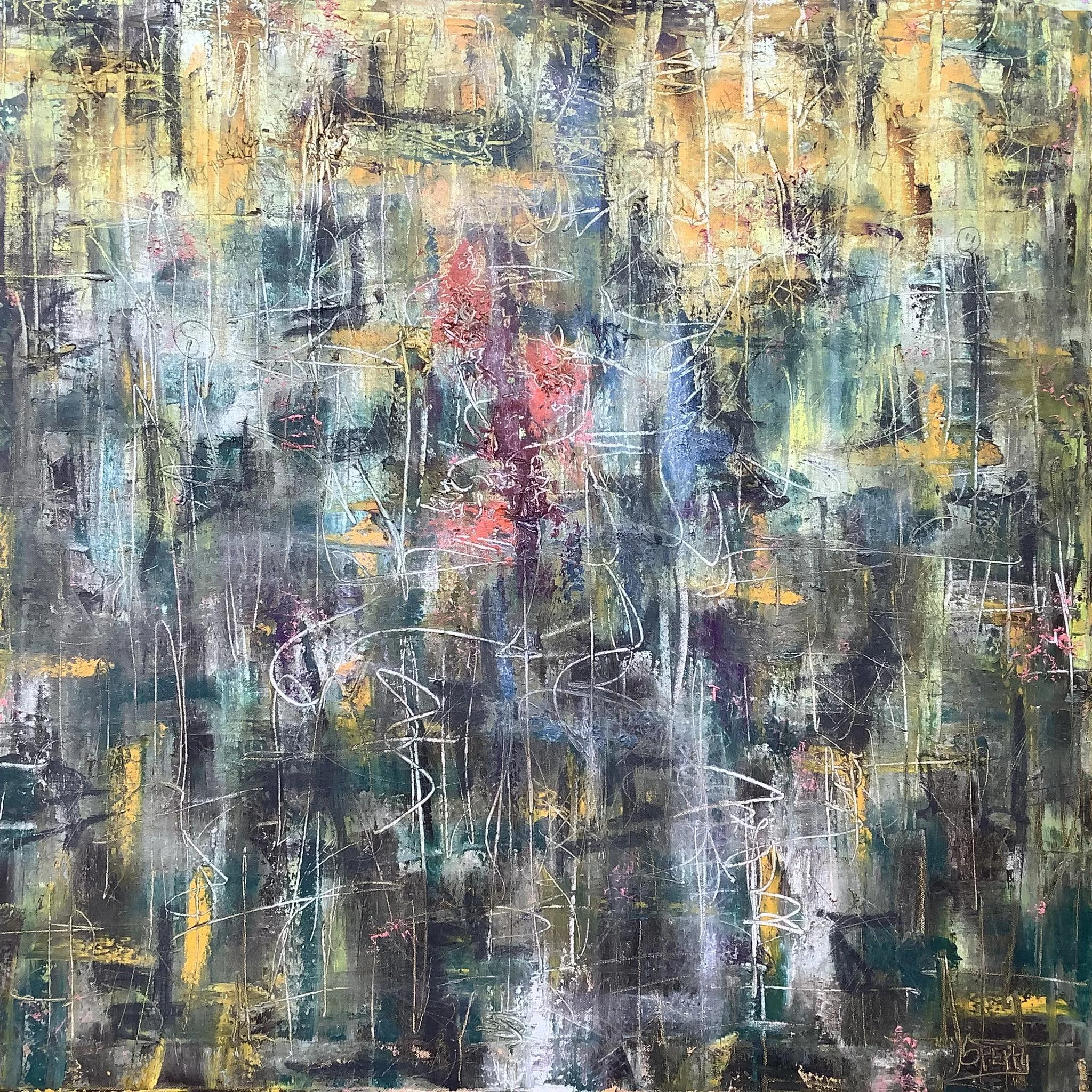 ‘Transcendence’ 30”x30” mixed-media