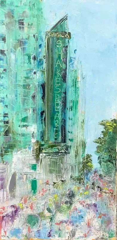 ‘Chicago Shakespeare Theater’ 12”x24” oil