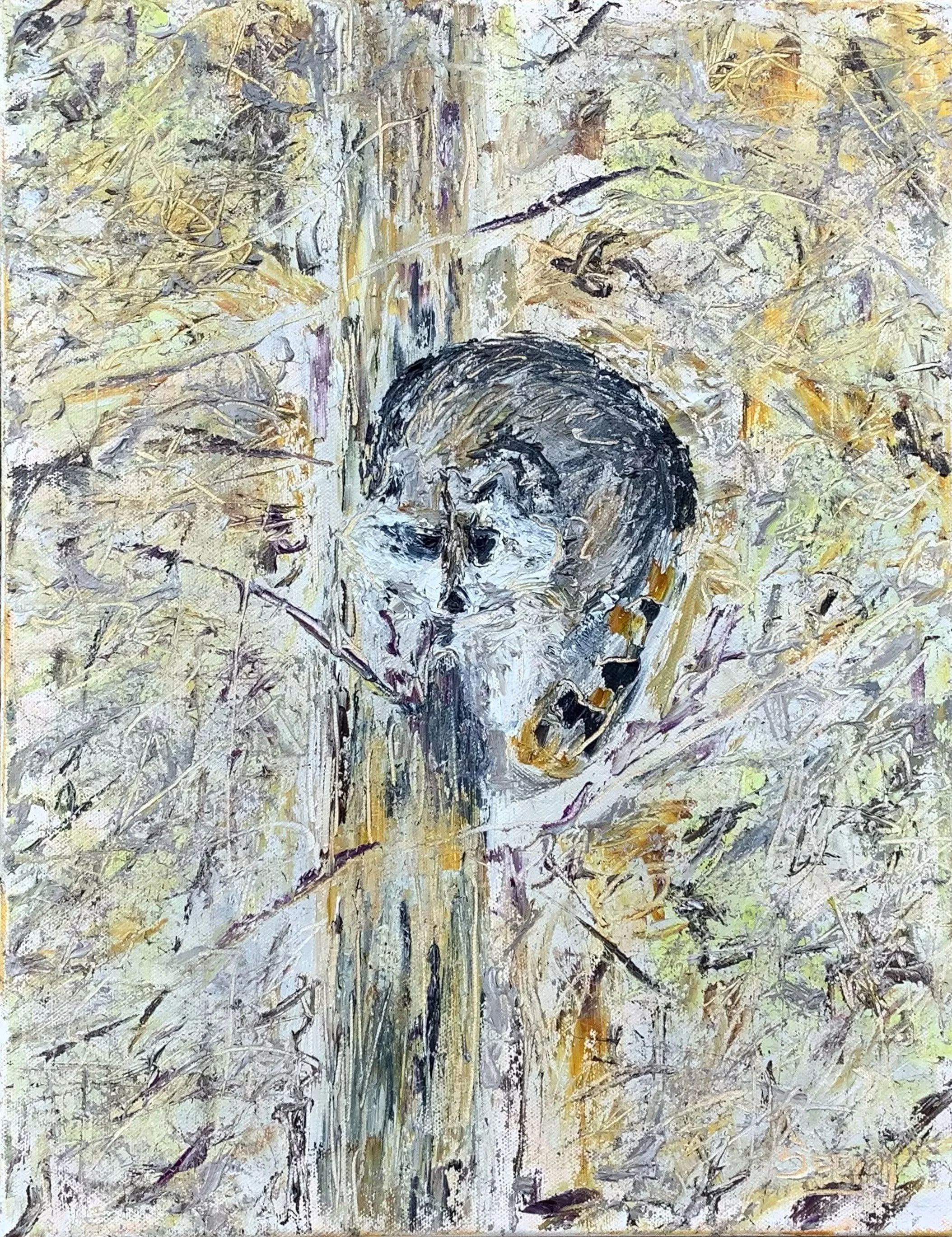 SOLD 'Snack Time' 14"x18" oil