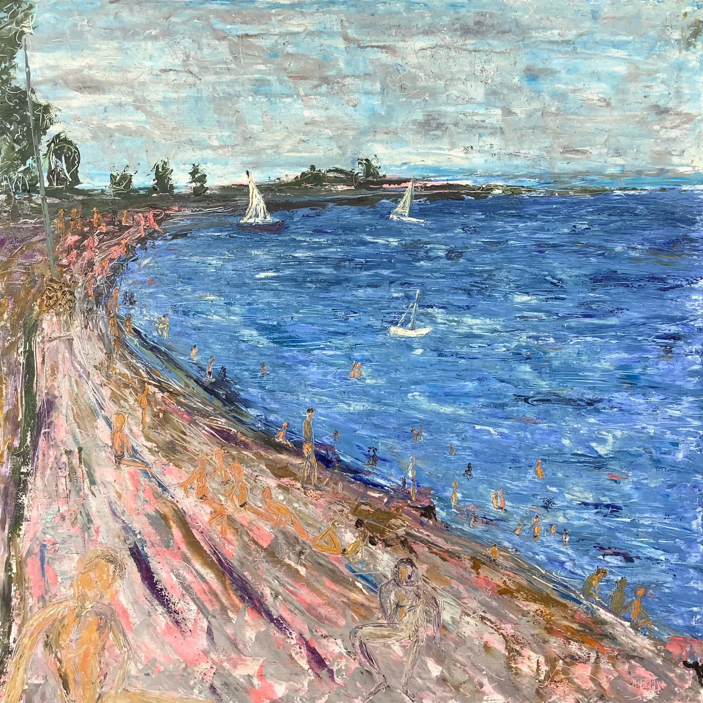 Once Upon a Time 36"x36" oil
