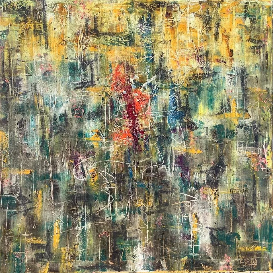 ‘Transcendence’ 30”x30” mixed-media