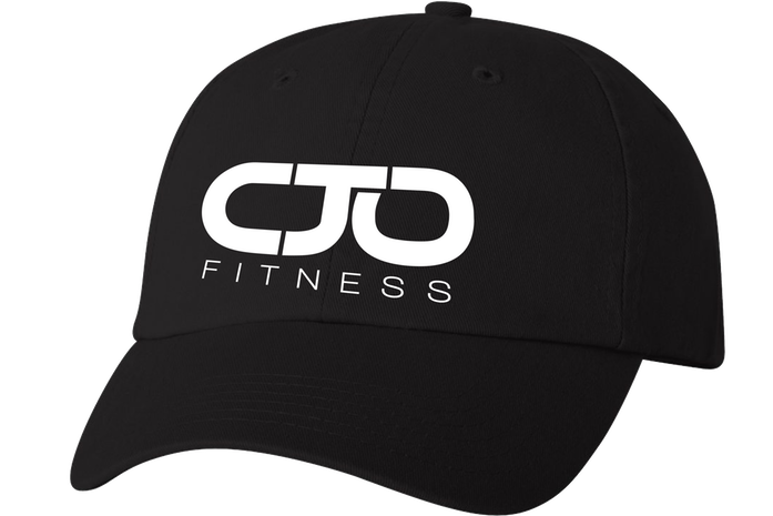 Black Dad Hat W White Stitched Logo I Am Cjo