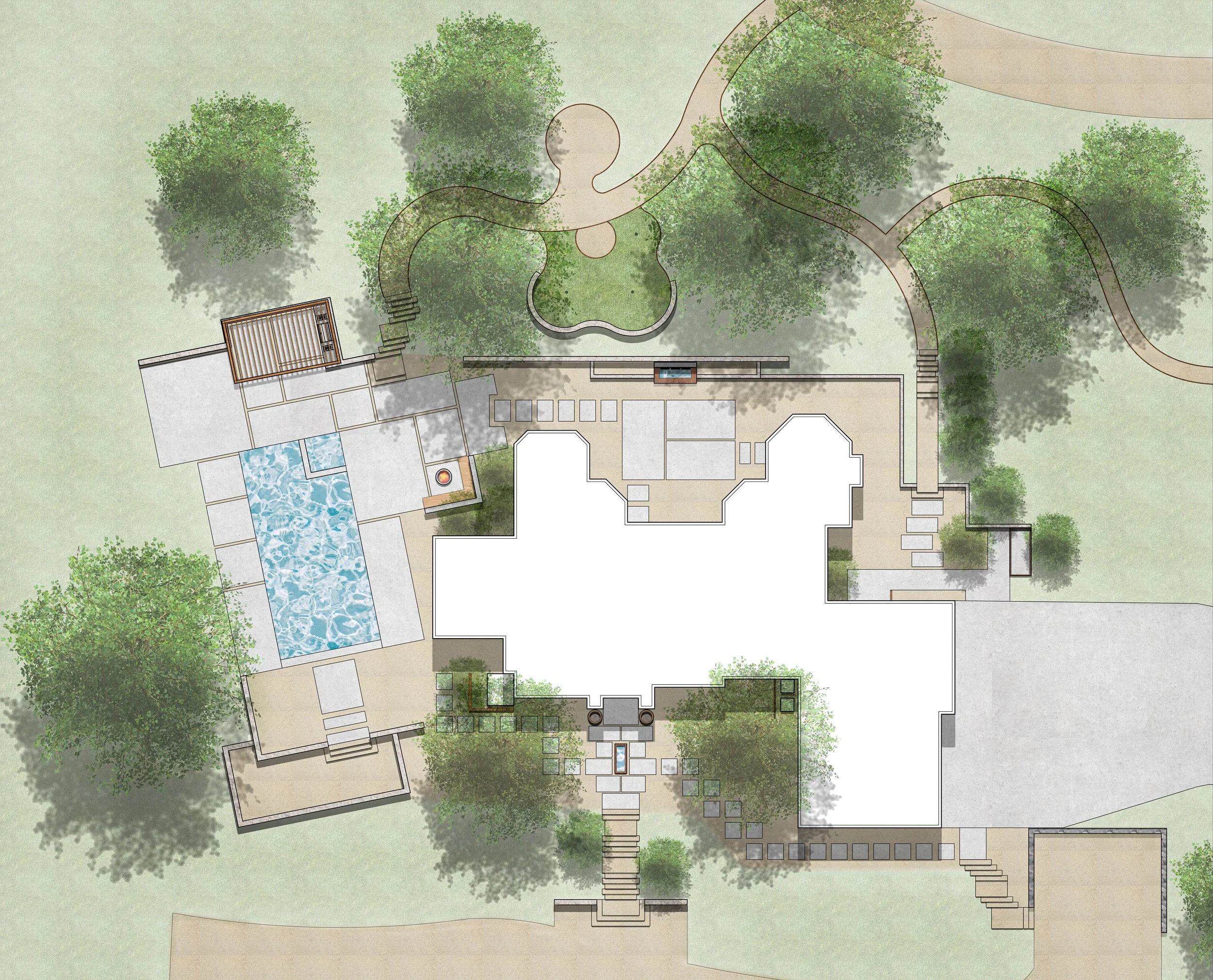 Oak Pass Residence - Landscape Design — Contexto Landscape Design + Build