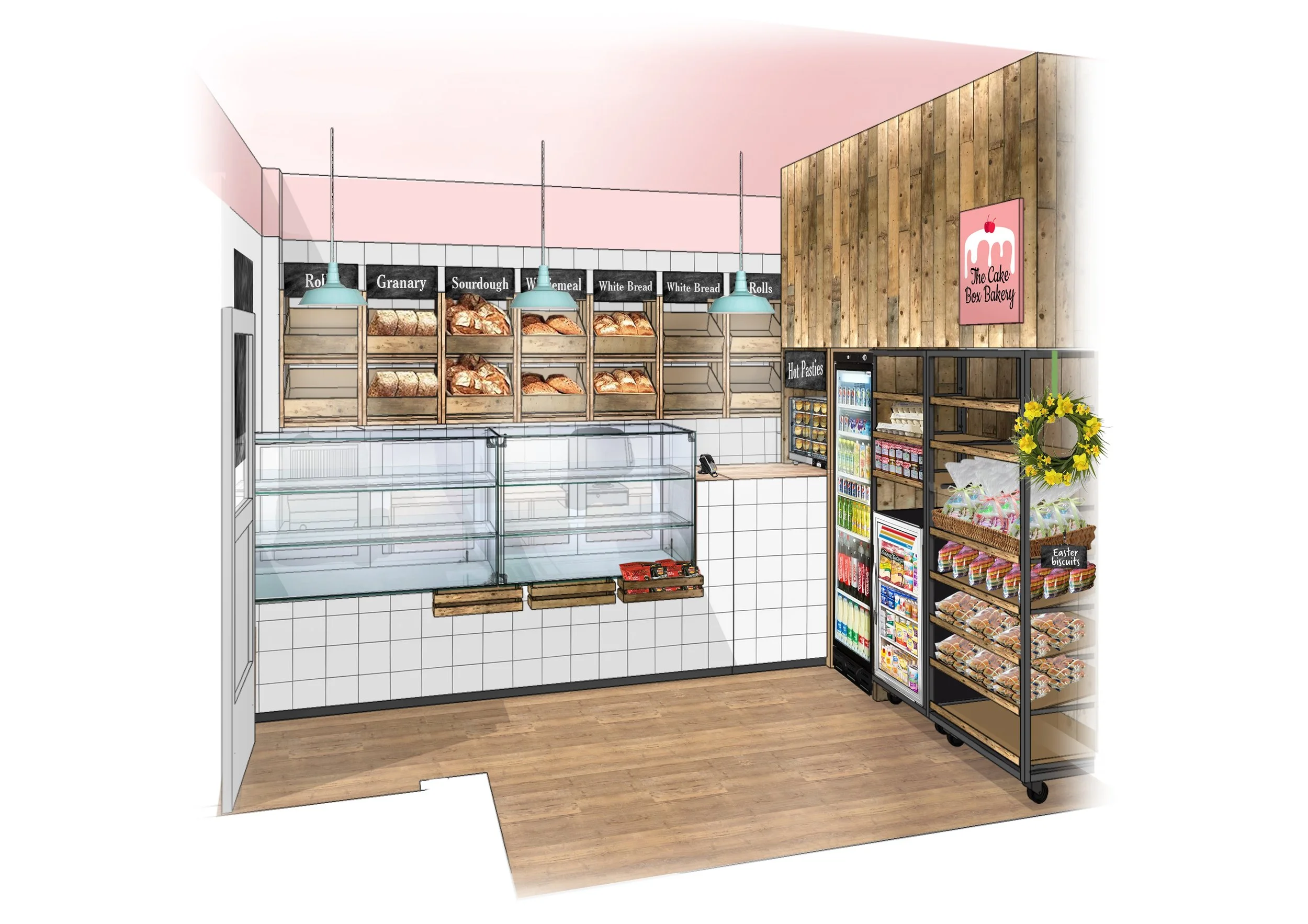 The Cake Box Bakery design and refurbishment of popular family run