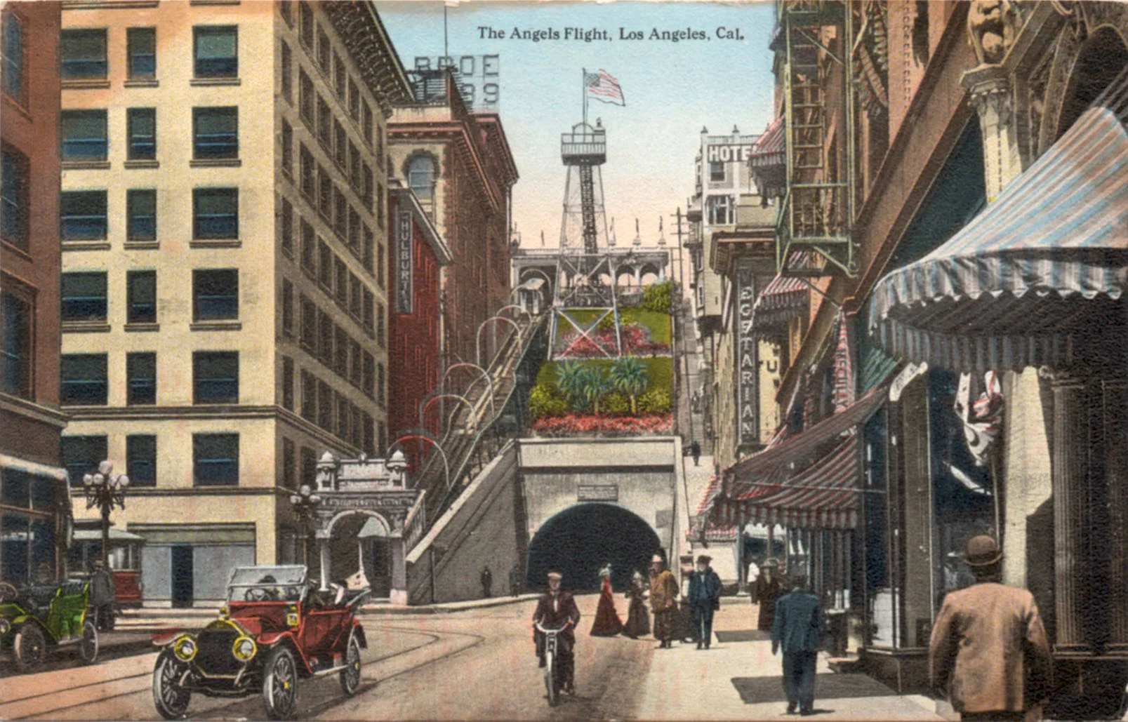 Angels Flight postcard c. early-1900s