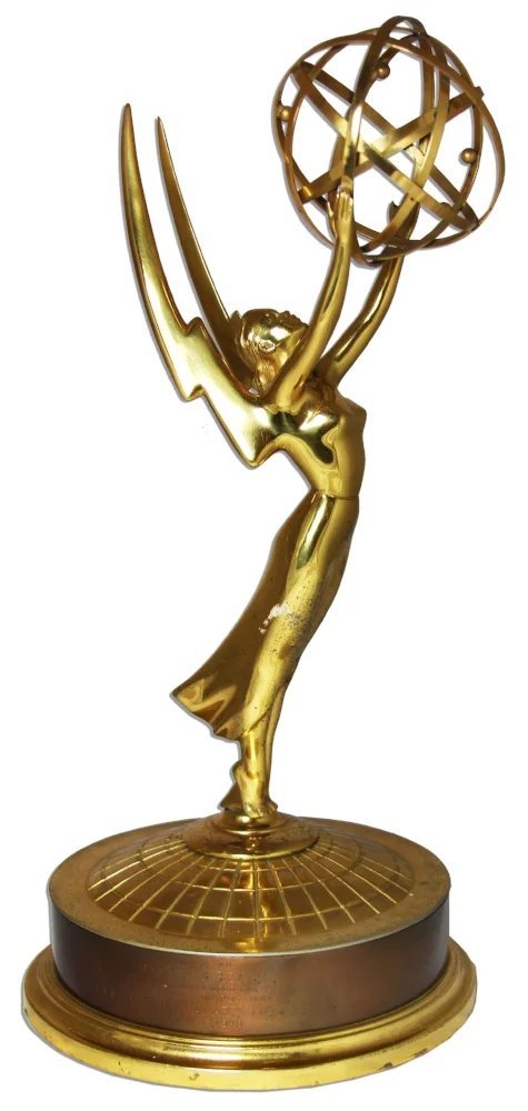 One of the first Emmy Statues. Photo via Nate D. Sanders Auctions.