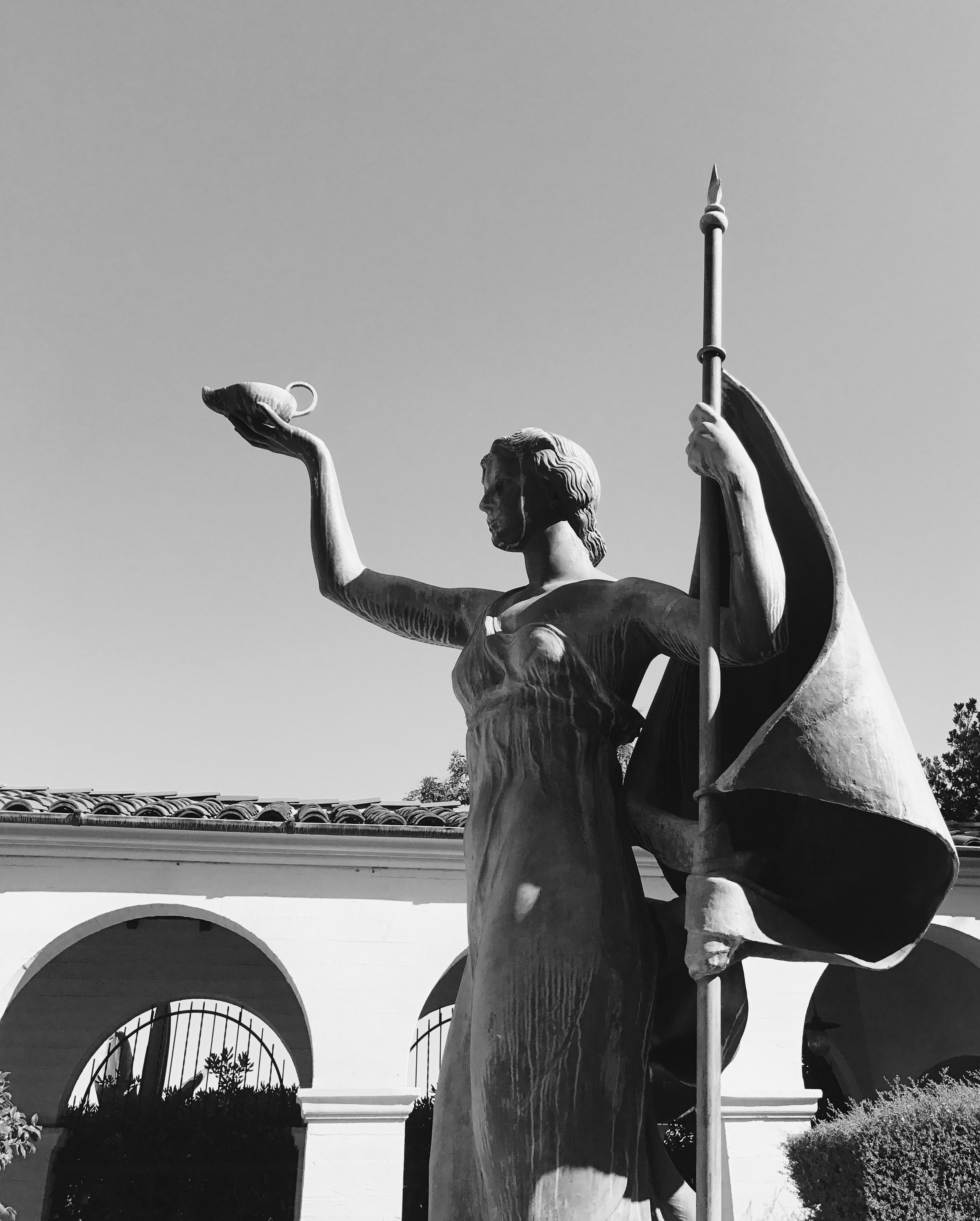Courtyard Statute at the Ebell Clubhouse