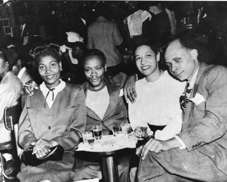 Patrons of the Club Alabam. Photo via Los Angeles Public Library (1945).