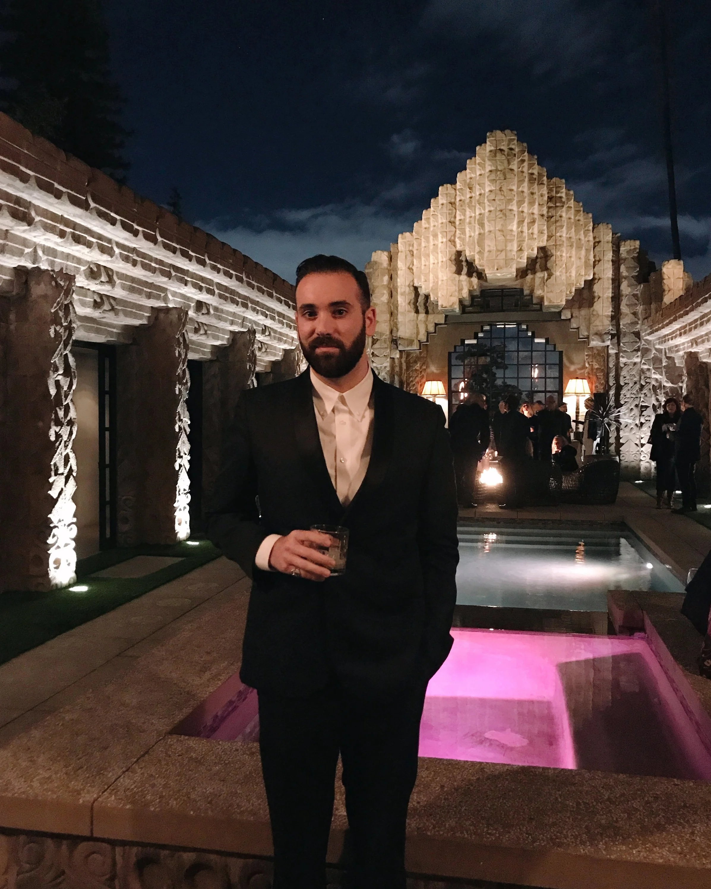 Nate in the Sowden House courtyard (2019)